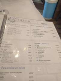 Sol é Vida à Atouguia da Baleia menu