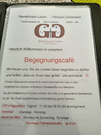 Café Gasthof Eiscafé Pension Goldmann à Schönau im Schwarzwald menu