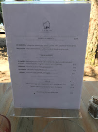 Menu du La Baita Limbara à Vallicciola