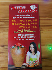 Kebab Bistro Atlanta - Pizza-Döner-Pasta à Halle (Saale) (la carte)