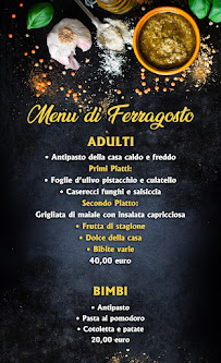 Menu du Agriturismo L'Antica Pietra à Celico