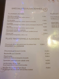 Menu du La Table d'Alsace à Martigues