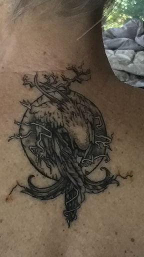 Explore name cover up tattoo ideas, creative tattoo ideas in Grovetown, available at Art Collective Tattoos & Piercings