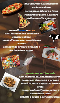 Menu / carte de Ristorante pizzeria da geppetto à Collodi