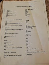 Menu / carte de Locanda Oraziana à Venosa
