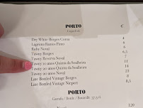 Versículo d'O Faia à Lisbon menu