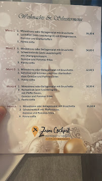 Menu / carte de Restaurant Zum Cockpit à Breitscheid