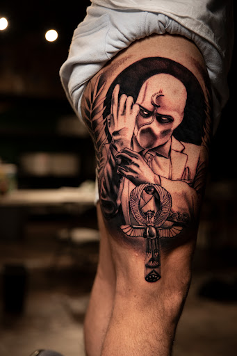 Explore flower arm sleeve tattoo ideas, creative tattoo ideas in Seaside, available at Sacred 8 Studios