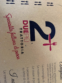 Restaurant de fruits de mer Due Piu' S.r.l. à Coseano - menu / carte