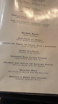 Menu du Ristorante Beluga à Verona