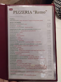 Menu / carte de Antico Forno a Testaccio à Rome