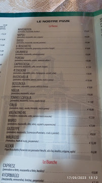 Menu / carte de Bar Ristorante Pizzeria Il Boschetto del Santuario à Torre di Ruggiero