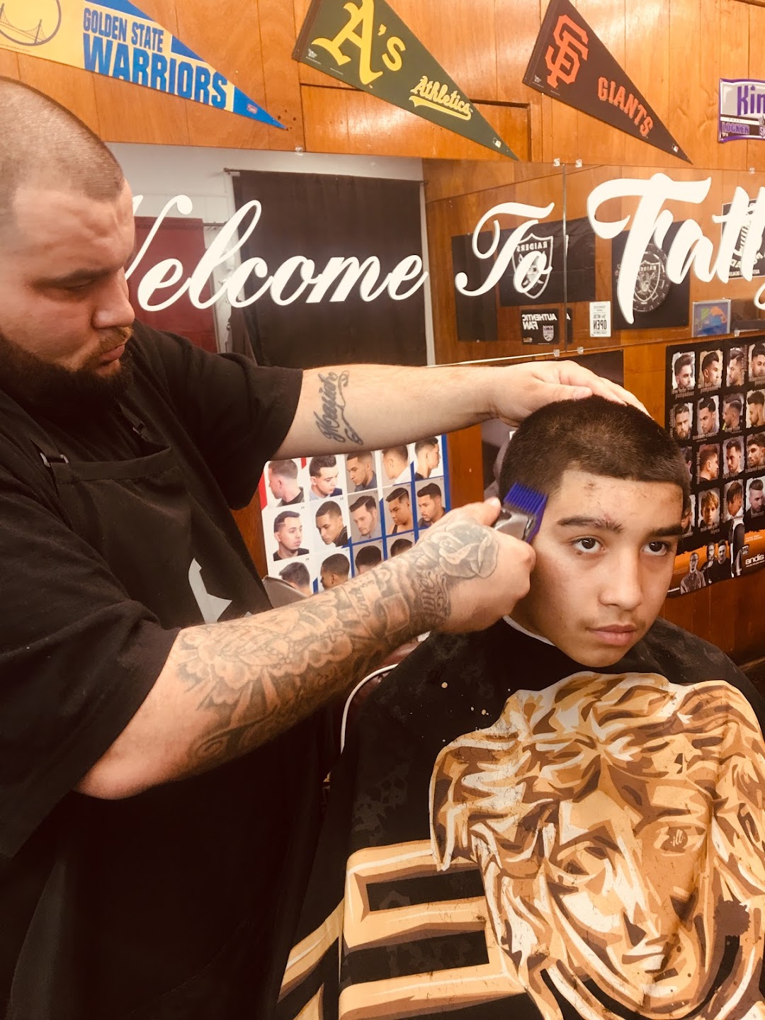 Fattz barber shop in the city Sacramento