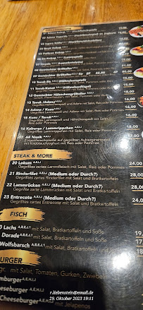 Mangal Grill Restaurant à Bad Nauheim menu