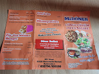 Menu du McDöner à Panschwitz-Kuckau