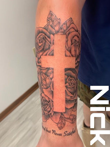 Explore cowboy hat tattoo ideas, creative tattoo ideas in Grenada, available at HeadSpace Tattoo