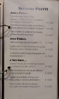 Restaurant Osteria degli Ulivi à Ferrara (le menu)