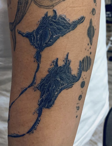 Explore negative tattoo ideas, creative tattoo ideas in Honolulu, available at Aloha Tattoo Waikiki Hilton Hawaiian Village Rainbow Bazaar