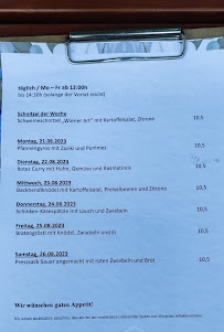 Restaurant allemand Das Bad à Munich - menu / carte