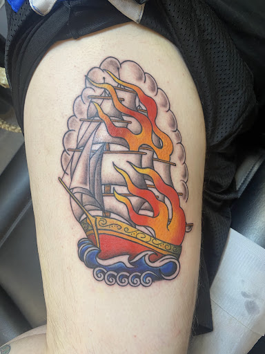 Explore men's arm sleeve tattoo ideas, creative tattoo ideas in Mishawaka, available at Body Art Gallery