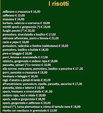Menu du Antica Risotteria Braceria à Merate