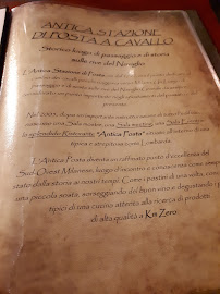 Ristorante Antica Posta à Corsico menu