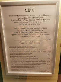 Carte du Gasthof Toni à Kastelruth