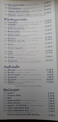 Delphi Restaurant Griechische Spezialitäten à Wiesmoor carte