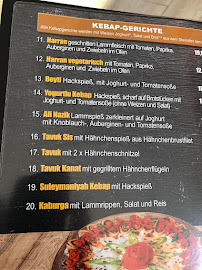 Menu du Adana Ocakbasi à Neumünster