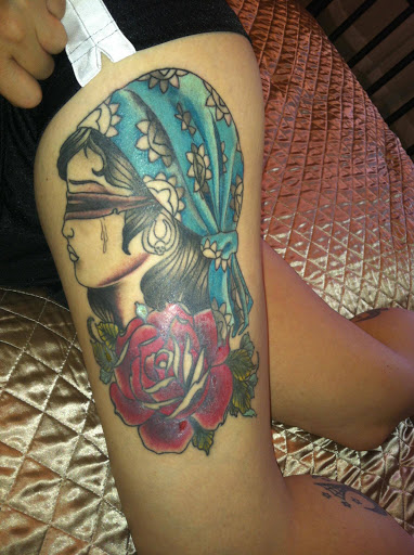 Explore blue jay tattoo ideas, creative tattoo ideas in Tucson, available at Sacred Art Tattoo Studio