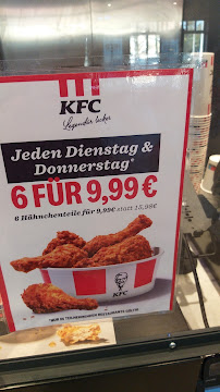 Menu / carte de Kentucky Fried Chicken à Berlin