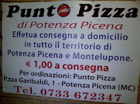 Menu du Pizzeria Punto Pizza à Porto Potenza Picena