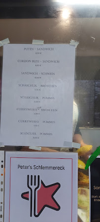 Snack Peter's Schlemmereck à Schwabach (la carte)