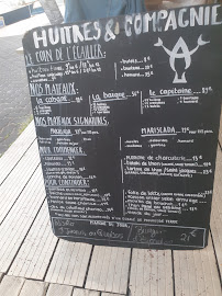 Menu / carte de HUITRES ET COMPAGNIE à Gruissan