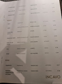 Pizzeria Incavó à Ispica - menu / carte