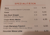 Cafe Datscha à Berlin menu