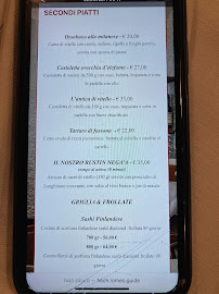 Osteria Conchetta à Milan carte