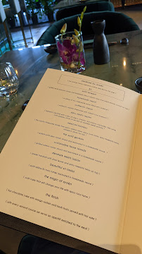 Menu / carte de arsién à Lübeck