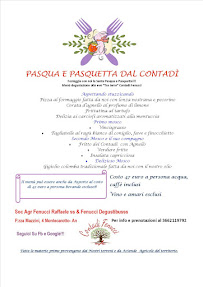 Menu / carte de Società Agricola Fenucci Raffaele Ristorante Agricolo à Montecarotto