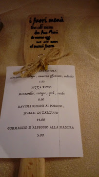 Ristorante pizzeria La Quiete à Puegnago del Garda menu