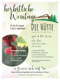 Menu du Wanderheim Eninger Weide, Hans-Schenk-Haus à Eningen