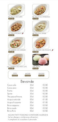 Menu / carte de Gold sushi bar 2 à Pavia