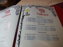 Weinkeller Einhorn à Esslingen menu