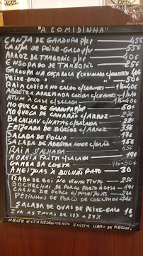 Comidinha Restaurante à Lagos menu