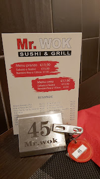 Carte du Mr Wok à Florence