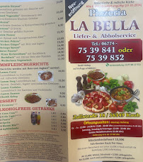 La Bella à Kaub carte