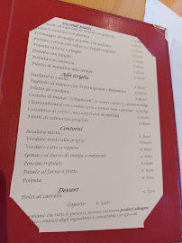 Menu du Ristorante Artini à Madonna di Campiglio
