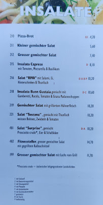 Pizzeria Riva Ristorante à Sipplingen (la carte)