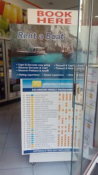 Menu du Nonstop Automatic Store & Excursions à Sorrento