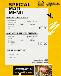 Menu du Pizzeria Fainè Il Cappellaio Matto di Fauli Maurizio Marco à Sassari